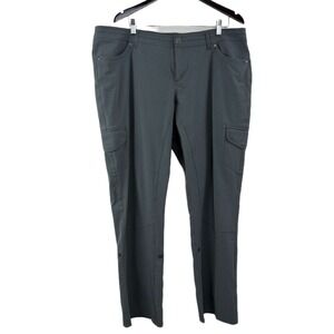 Kuhl Free Flex Roll Up Pants Womens 20W Gray Trail Hiking Outdoors Convertible